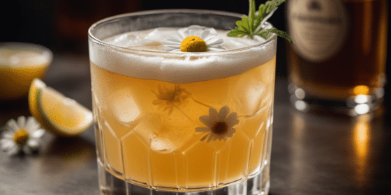 Kamille whiskey sour